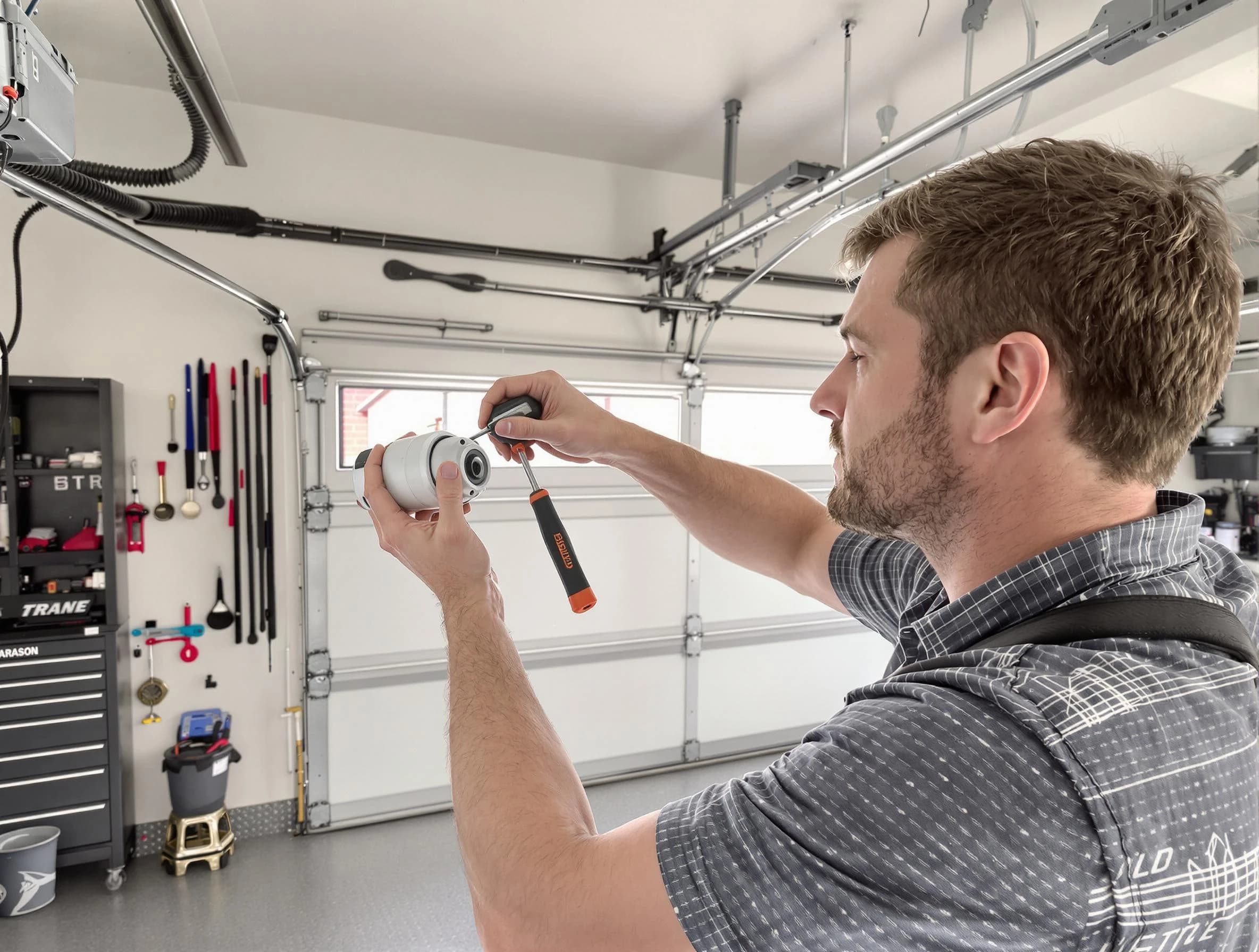 Garage door opener repair service by Emporia Garage Door Repair in Emporia