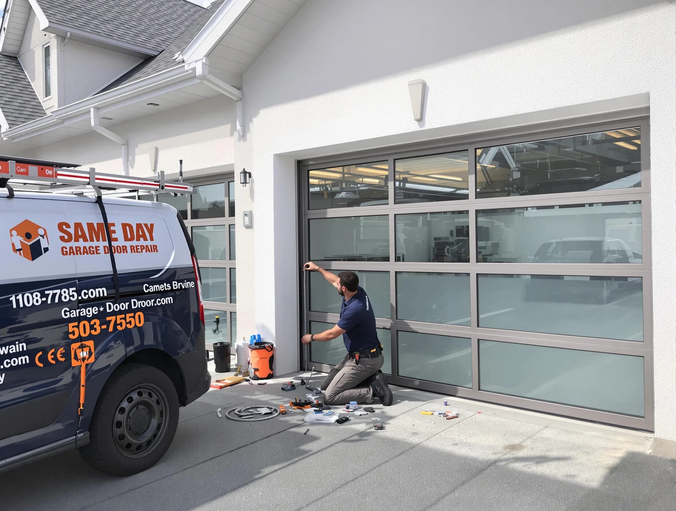 Same-day garage door repair service by Emporia Garage Door Repair in Emporia