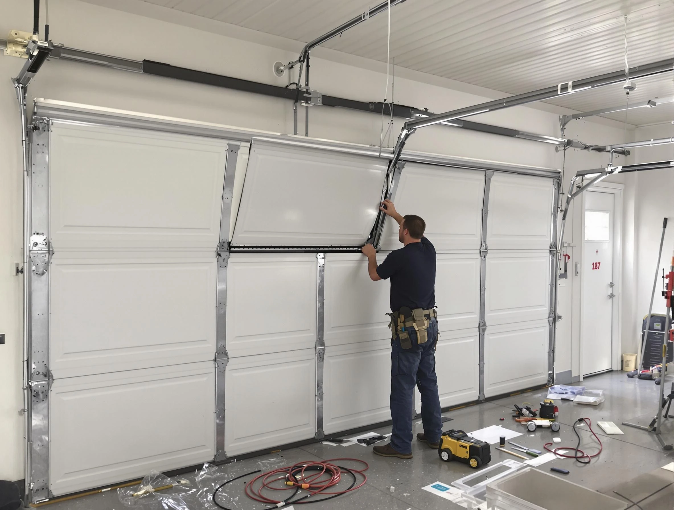 Garage Door Section Replacement in Emporia