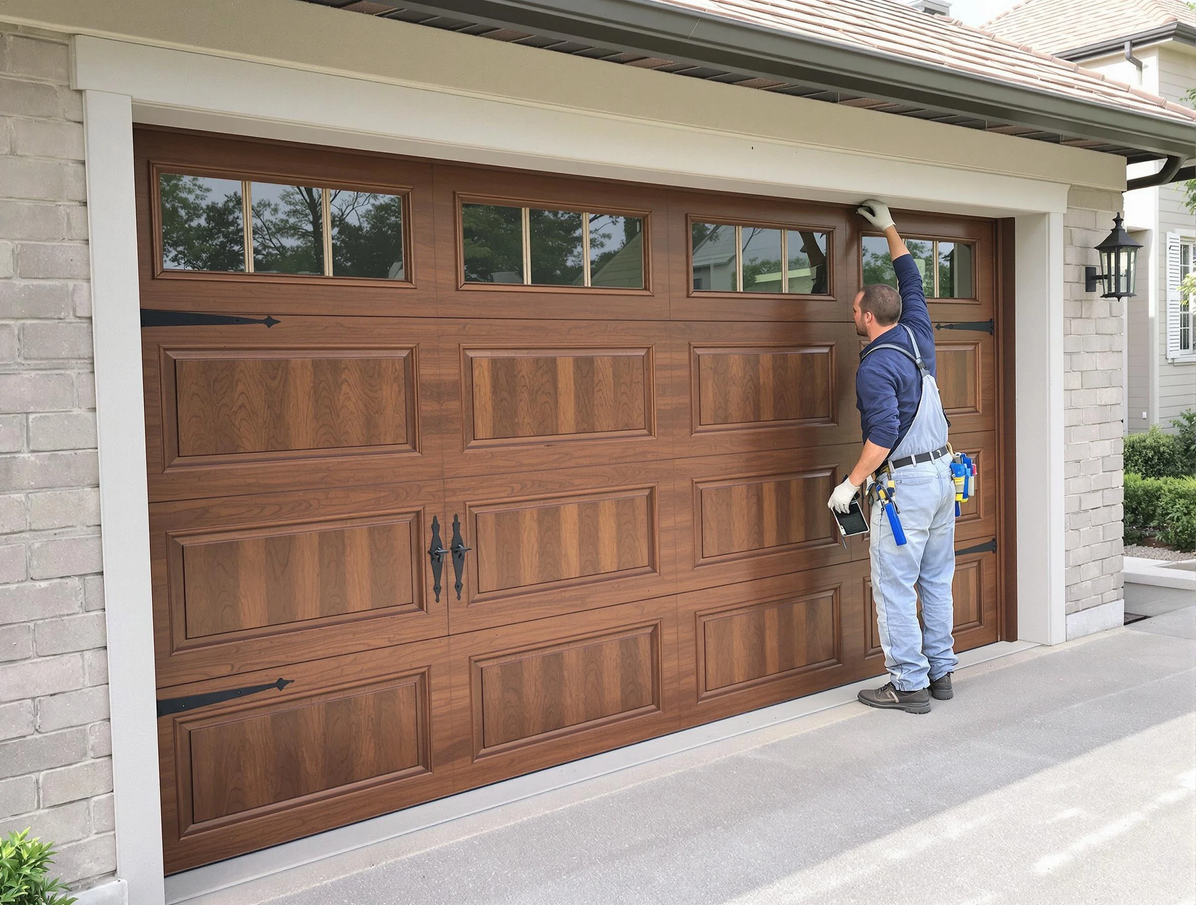 Custom garage door showcase by Emporia Garage Door Repair in Emporia