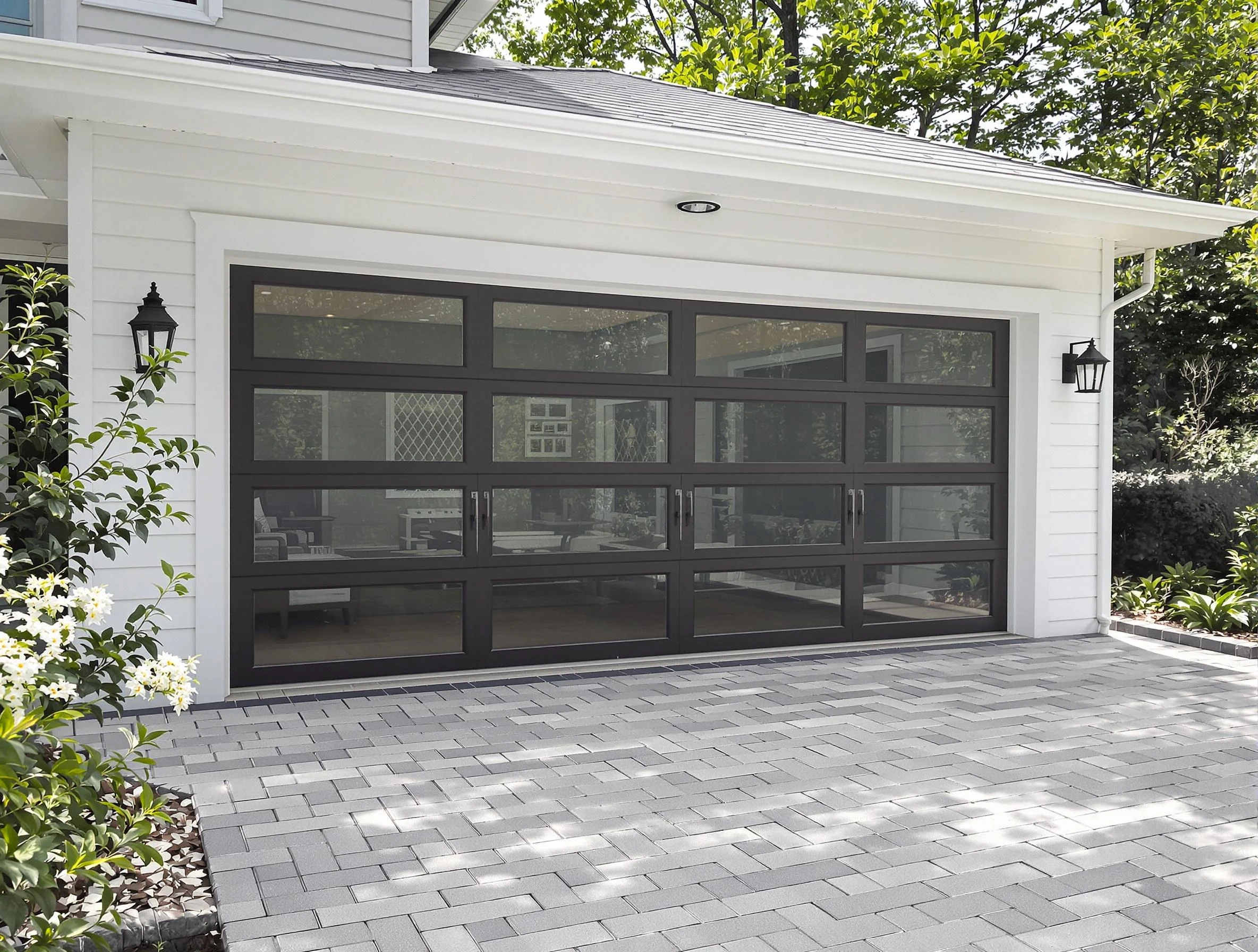 Emporia Garage Door Repair design specialist presenting custom garage door options to Emporia homeowner