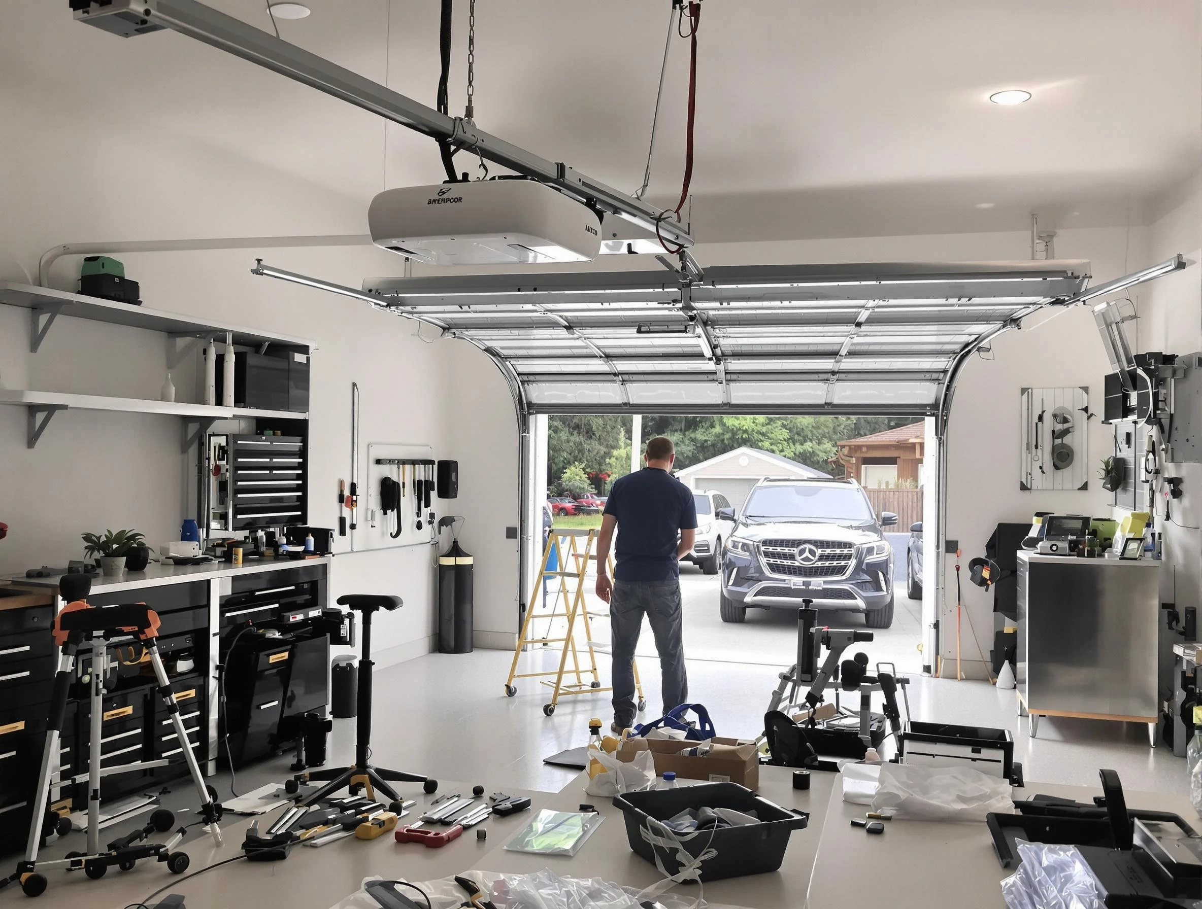Garage door opener installation by Emporia Garage Door Repair in Emporia