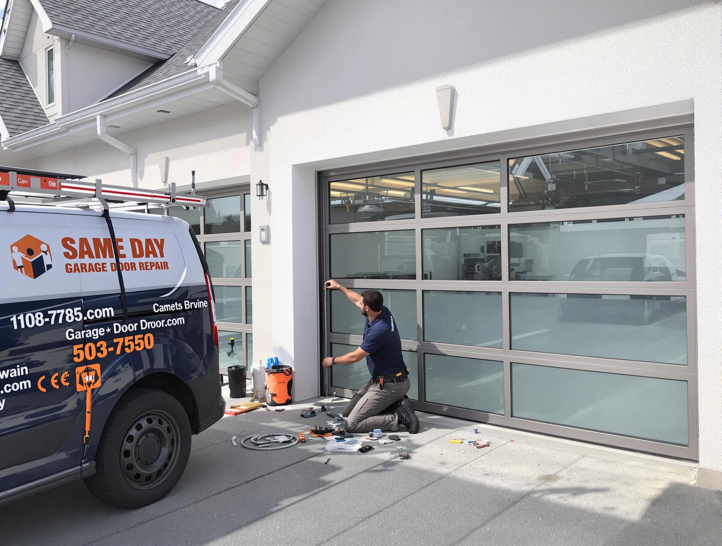Same-day garage door repair service by Emporia Garage Door Repair in Emporia